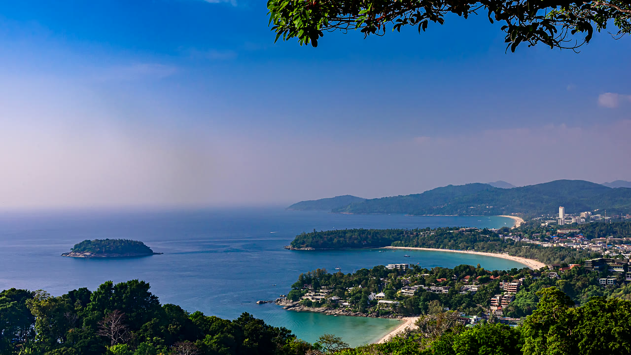 Phuket, panorama des plages et îles