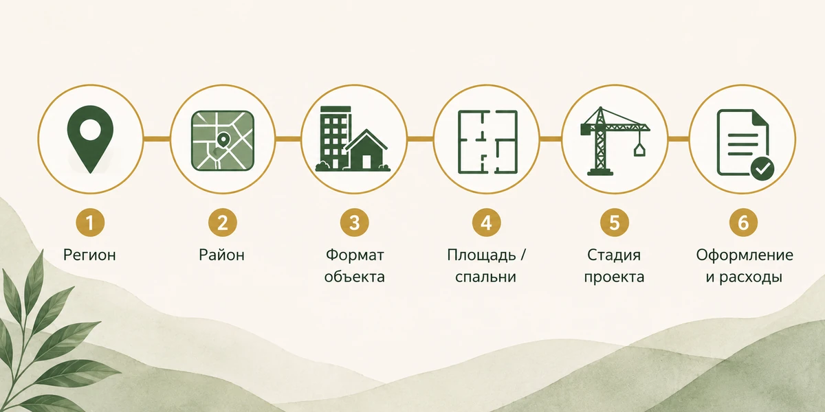 Схема факторов, которые влияют на стоимость недвижимости в Таиланде