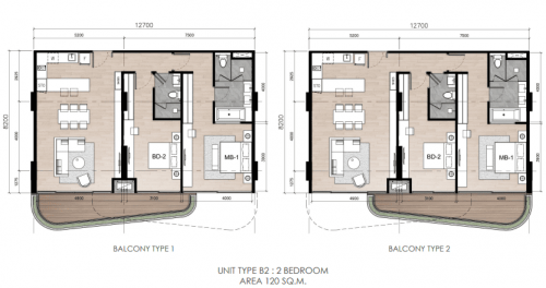 Highland Park Residences – 2 bedroom-B1-B3