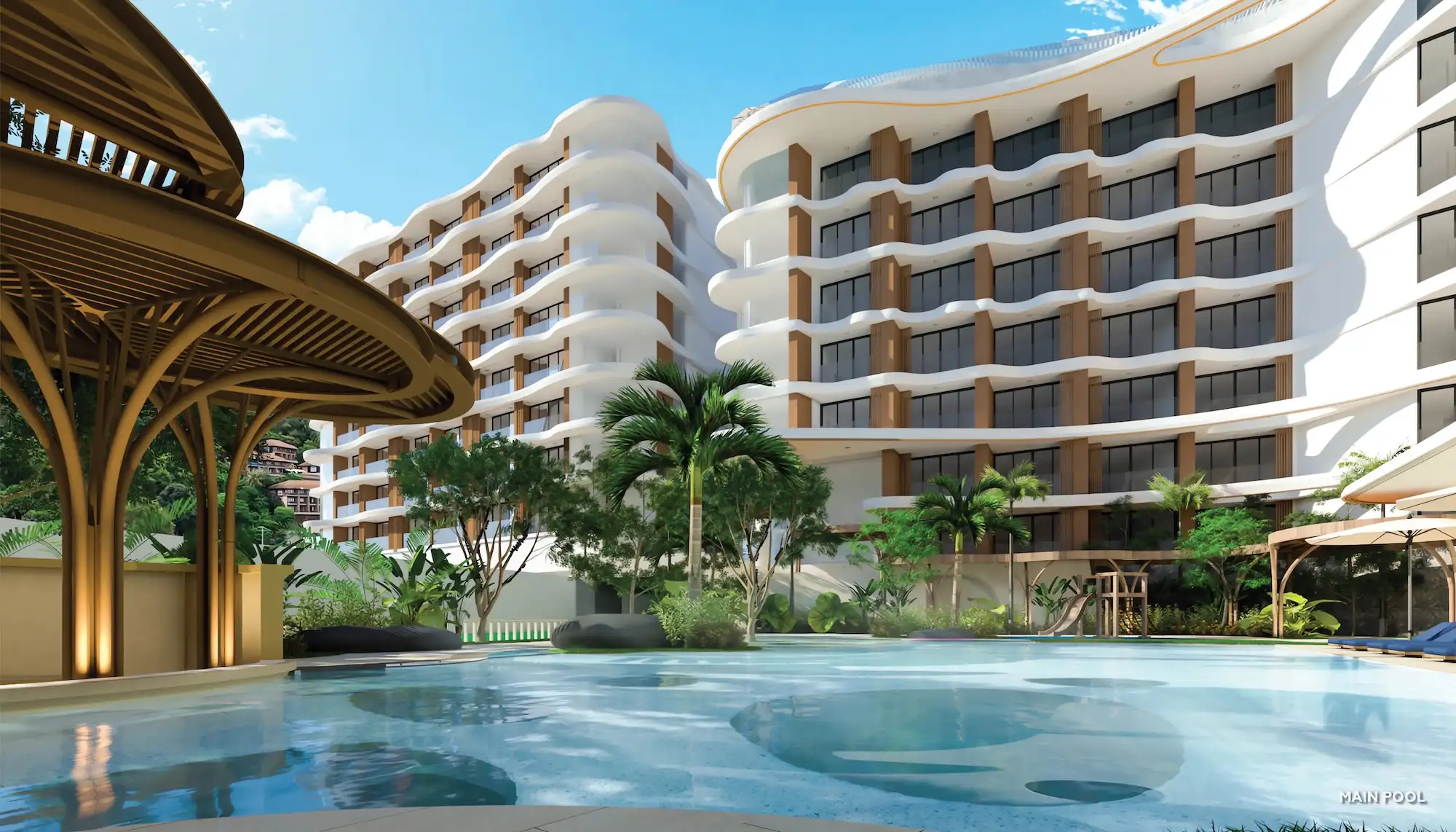 Vibe Residence Karon - фитнес-зал