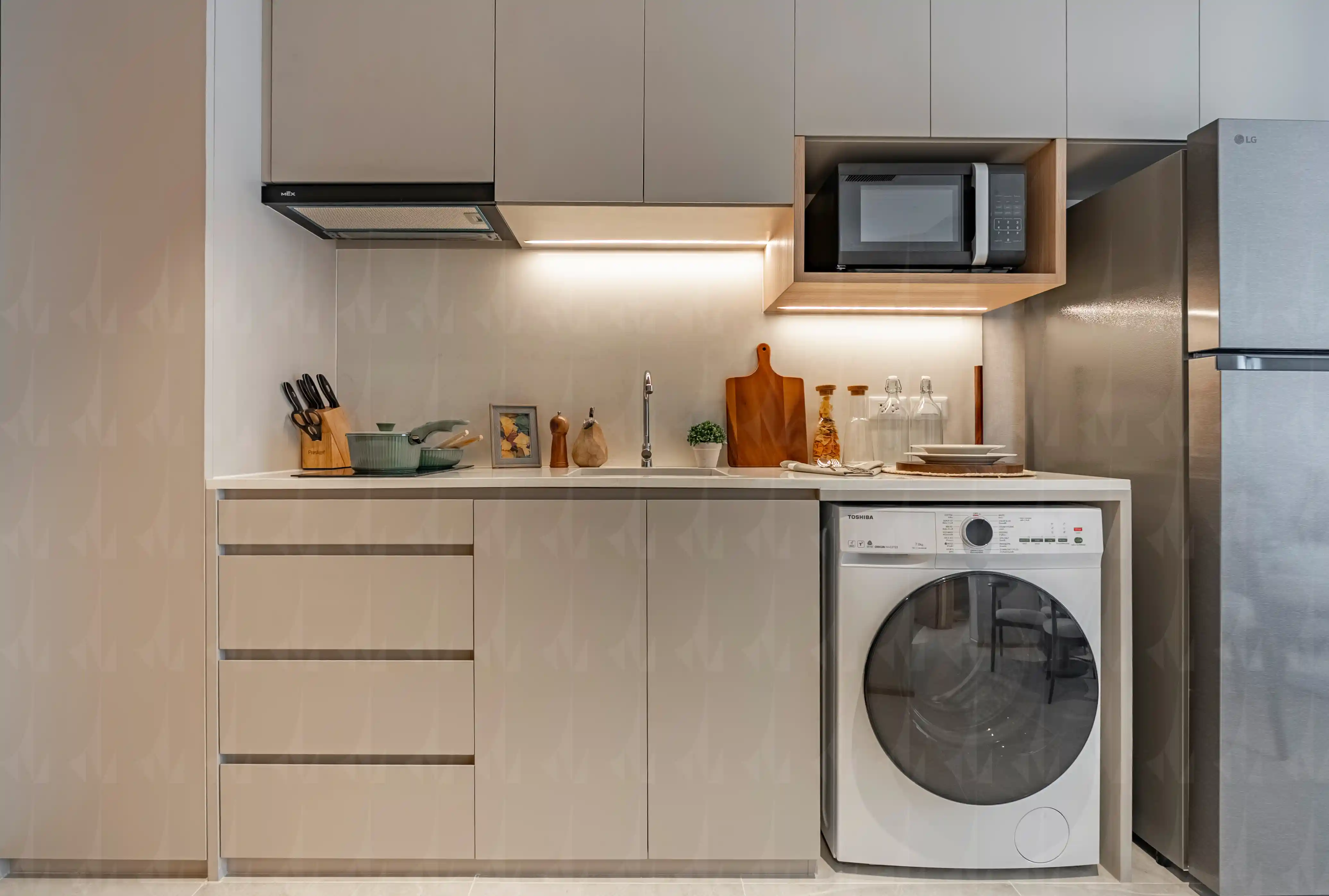 Vibe Residence Karon - кухня в апартаментах