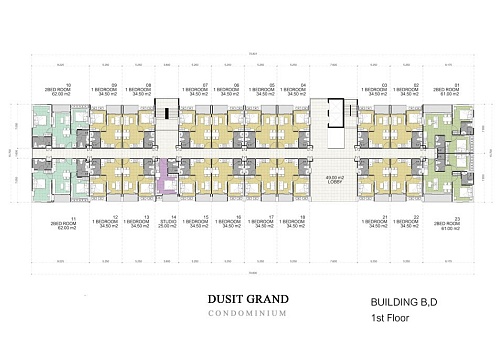 Dusit Grand Park 2 — план этажа 4