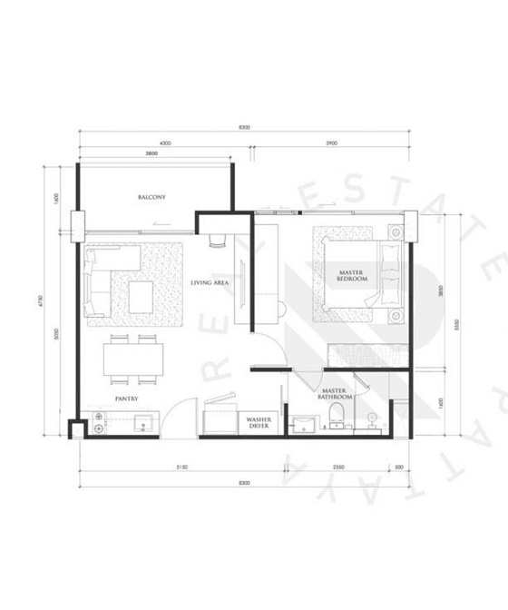 The Embassy — апартаменты с 1 спальней, 33-54 м² — фото объекта 18, Паттайя
