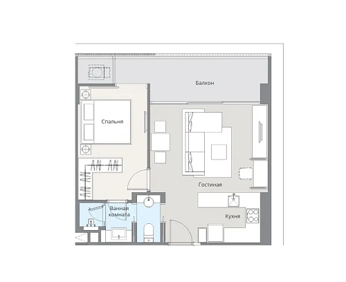 Laguna Lakeside Residence 2 — планировка квартиры 1