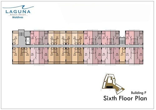 Laguna Beach Maldives — план этажа 6