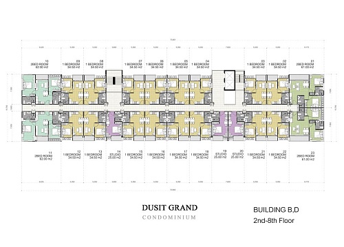 Dusit Grand Park 2 — план этажа 5