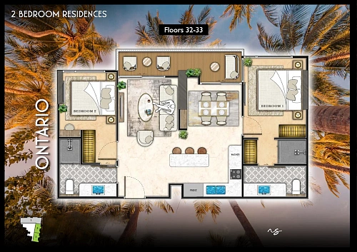 The Riviera Santa Monica — планировка квартиры 26
