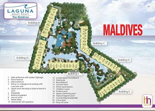 Laguna Beach Maldives — план этажа 1