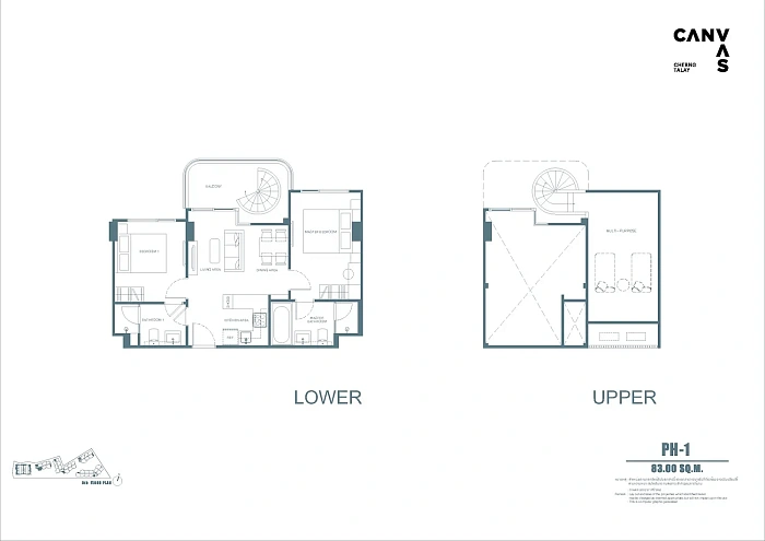 Canvas Cherngtalay — апартаменты с 2 спальнями, 59-105 м² — фото объекта 28, Пхукет