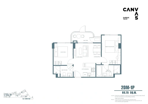 Canvas Cherngtalay — планировка квартиры 15