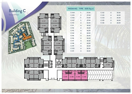 Seven Seas Condo — план этажа 15