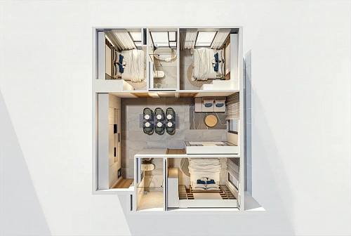 Wallaya Residence Nai Harn — планировка квартиры 2