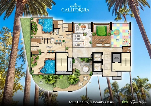 The Riviera California — план этажа 4