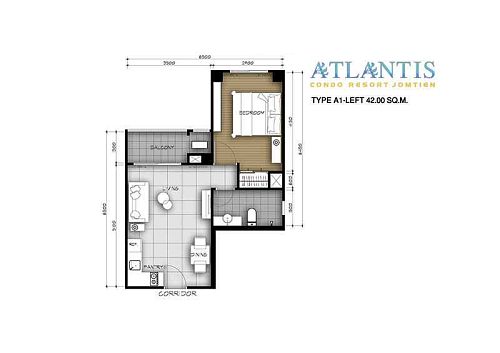 Atlantis Condo — планировка квартиры 9