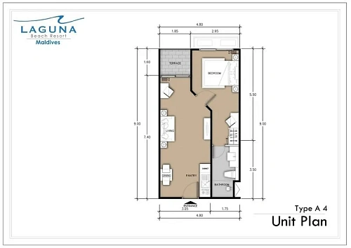 Laguna Beach Maldives — планировка квартиры 1