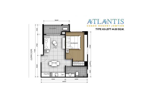 Atlantis Condo — планировка квартиры 7