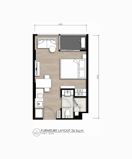 So Origin Bangtao — студия, 25 м² — фото объекта 3, Пхукет