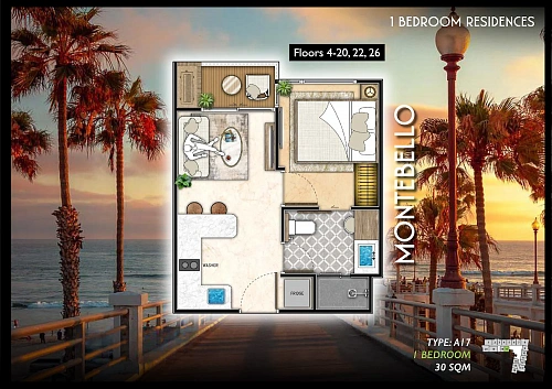 The Riviera Santa Monica — планировка квартиры 13