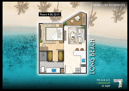 The Riviera Santa Monica — планировка квартиры 6