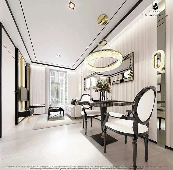 The Embassy — апартаменты с 1 спальней, 33 m² ID578097 — фото объекта 2, Паттайя