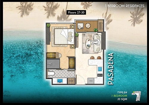 The Riviera Santa Monica — планировка квартиры 5