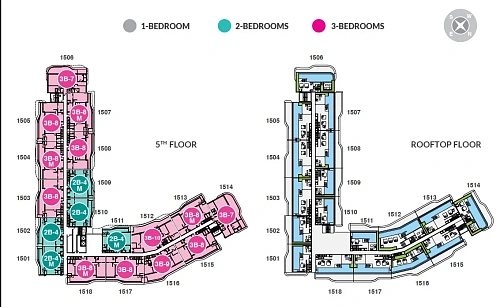 Laguna Beach Residences Bayside — план этажа 3