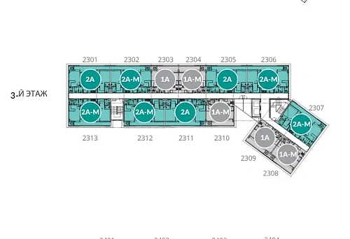 Laguna Lakeside Residence 2 — план этажа 11