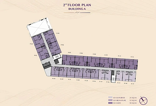 So Origin Bangtao — план этажа 6