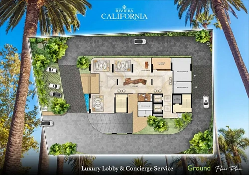 The Riviera California — план этажа 2