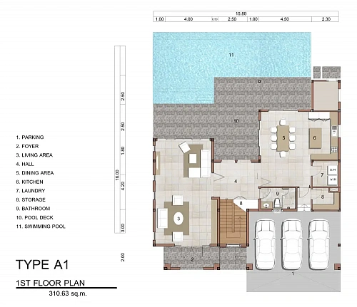 Above Elements Villas — планировка квартиры 1