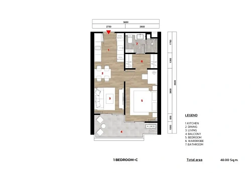 The Ozone Oasis Condo — планировка квартиры 4