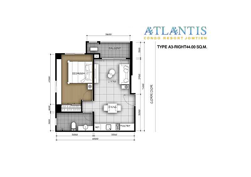 Atlantis Condo — планировка квартиры 4