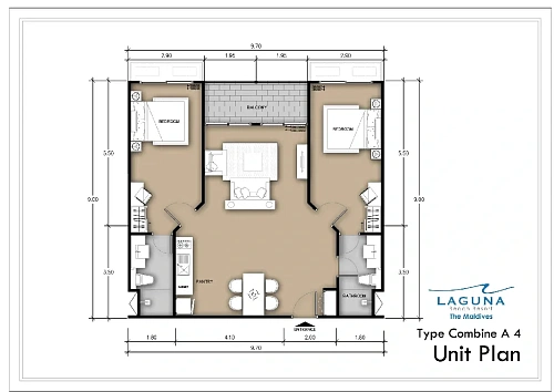 Laguna Beach Maldives — планировка квартиры 3