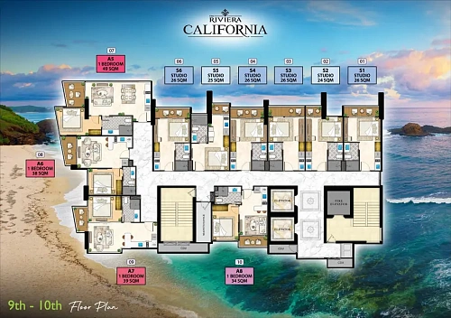 The Riviera California — план этажа 7