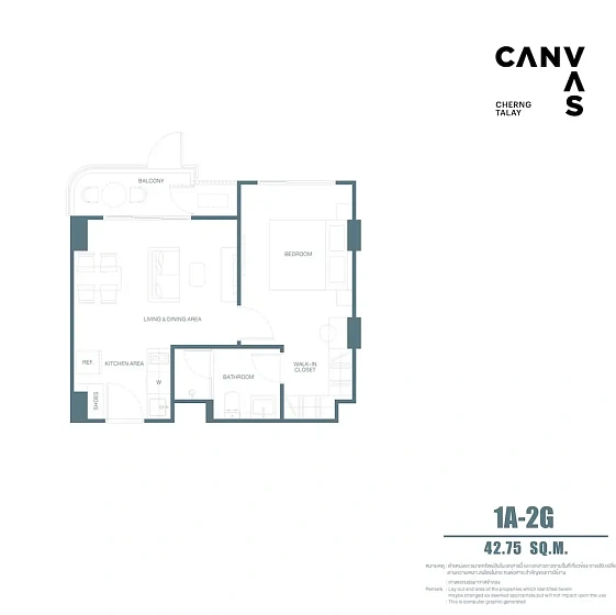 Canvas Cherngtalay — апартаменты с 1 спальней, 41-49 м² — фото объекта 4, Пхукет