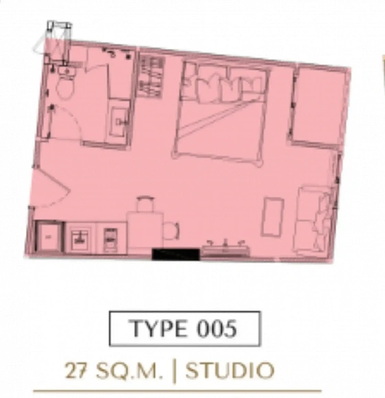 Love It Wongamat — студия, 26-27 м² — фото объекта 6, Паттайя