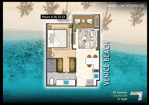 The Riviera Santa Monica — планировка квартиры 1