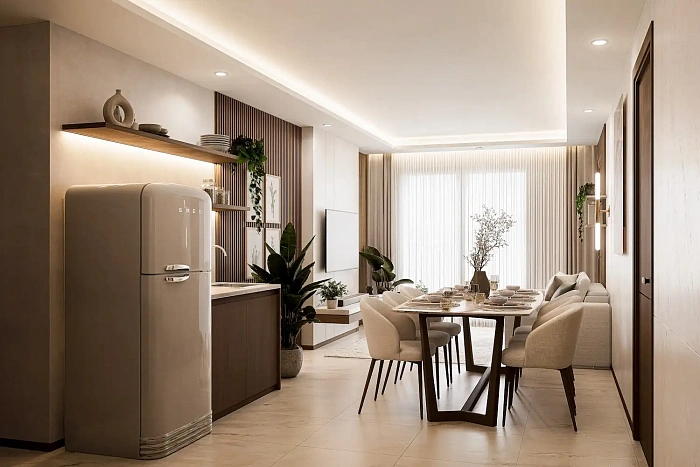 Siam Oriental Beach — апартаменты с 3 спальнями, 58-69 м² — фото объекта 1, Паттайя