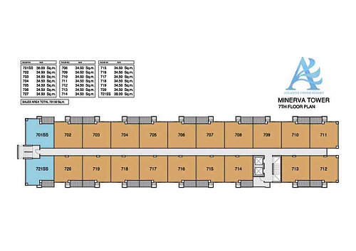 Atlantis Condo — план этажа 7