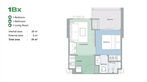 Skypark Celeste — планировка квартиры 1