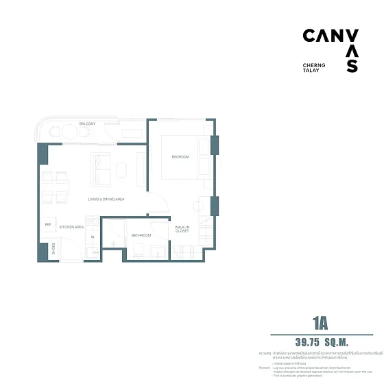 Canvas Cherngtalay — апартаменты с 1 спальней, 41-49 м² — фото объекта 6, Пхукет