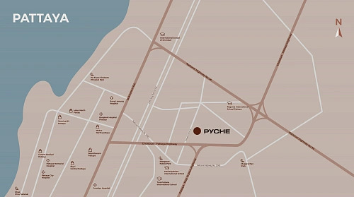 PYCHE Villa Pattaya — план этажа 1