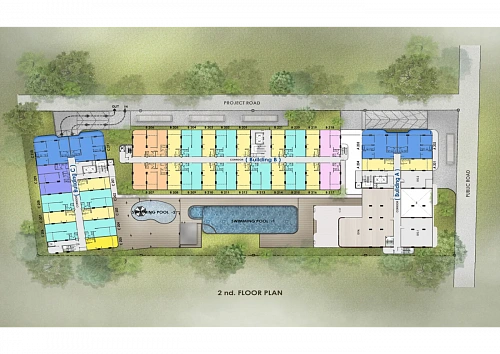 Wallaya Residence Nai Harn — план этажа 2