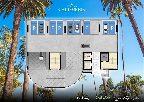 The Riviera California — план этажа 3
