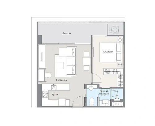 Laguna Lakeside Residence 2 — планировка квартиры 2