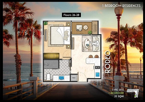 The Riviera Santa Monica — планировка квартиры 10