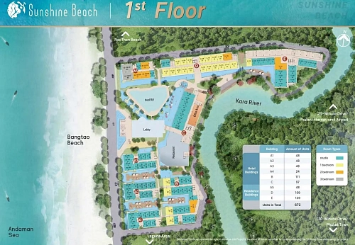 Sunshine Beach Resort — план этажа 1