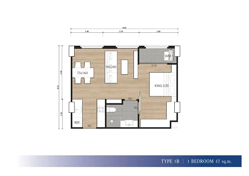 Above Element Condo — планировка квартиры 1
