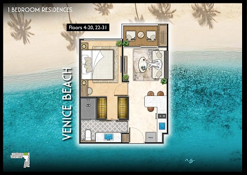 The Riviera Santa Monica — планировка квартиры 2