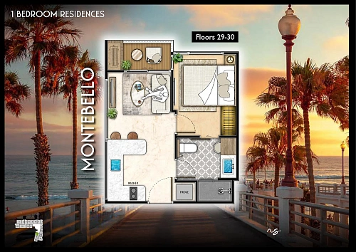 The Riviera Santa Monica — планировка квартиры 12